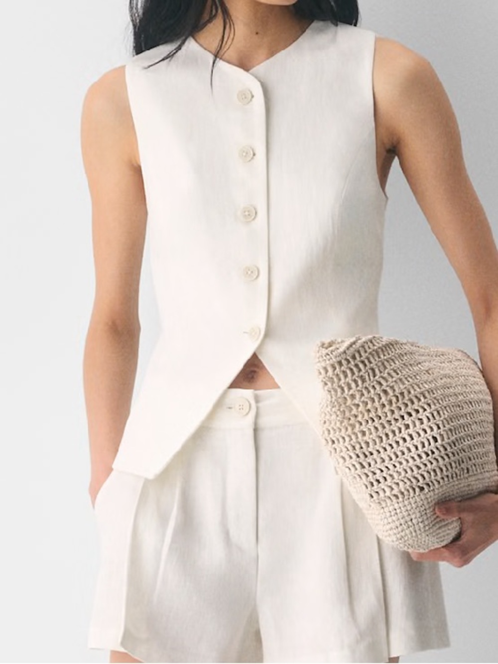 REGAL VEST | Aritzia/Wilfred  Light Birch size 4